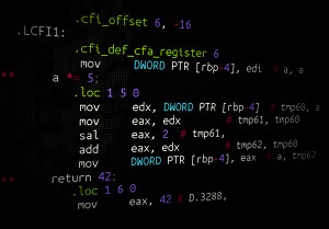 Instacode coloring of assembler code